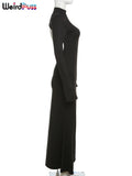 Weird Puss Backless Skinny Women Dress Skinny Stretchy Slim Bag Hip Bodycon Ladies Fashion Party Event Prom Mermaid Vestidos