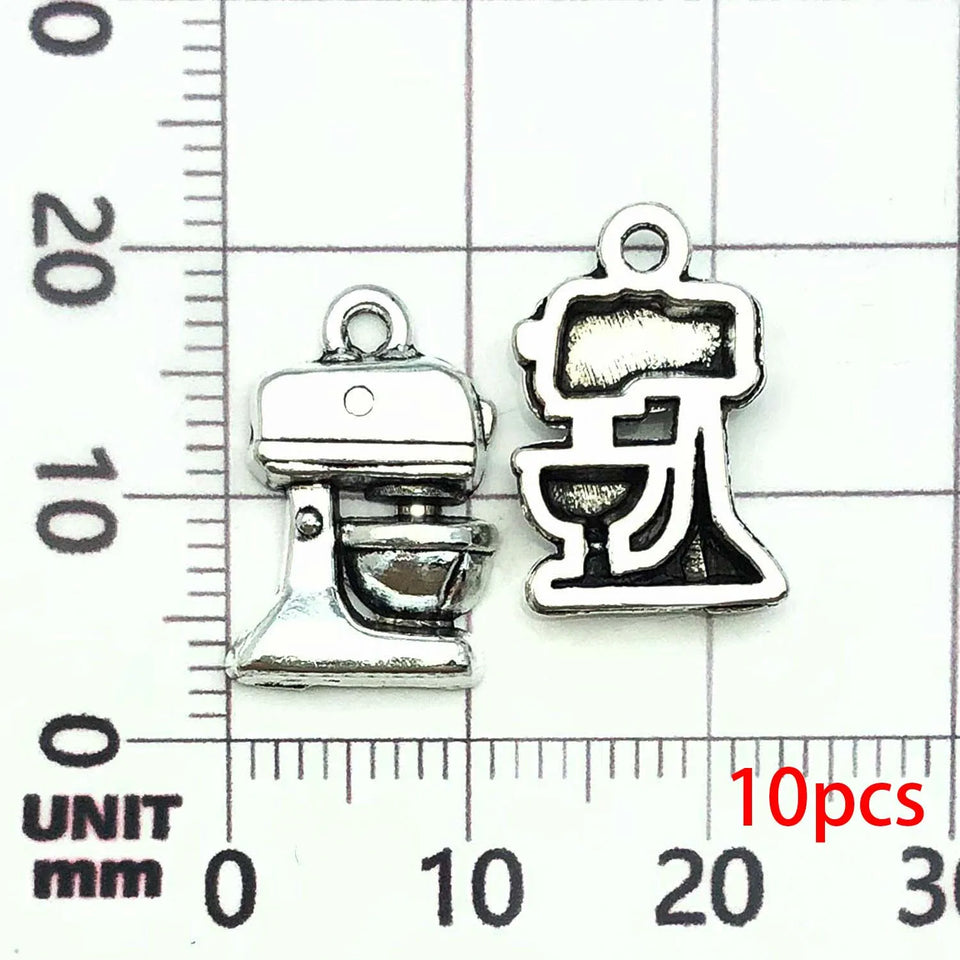 10/20pcs Coffee Charms Alloy Coffee Cup, Coffee Bean Design Pendants for DIY Bracelet Necklace Jewelry Making Accessories