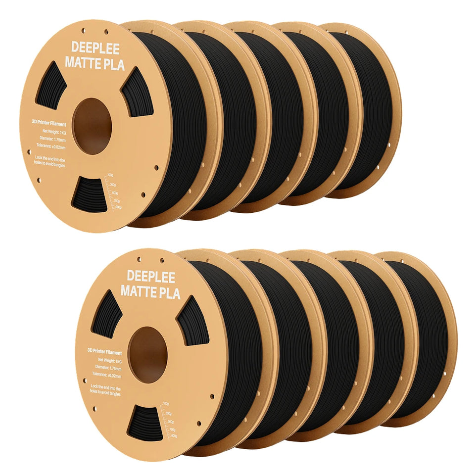 DEEPLEE Matte PLA Filament 1KG,1.75mm FDM 3D Printer Filament Dimensional Accuracy +/- 0.02mm, 1kg Carboard Spool (2.2lbs)
