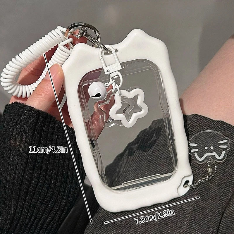 Idol Photocard Holder Photo Album pc holder kpop Protector Sleeves Keychain for Bag Poka Supplies Photo Decoration Cardholder