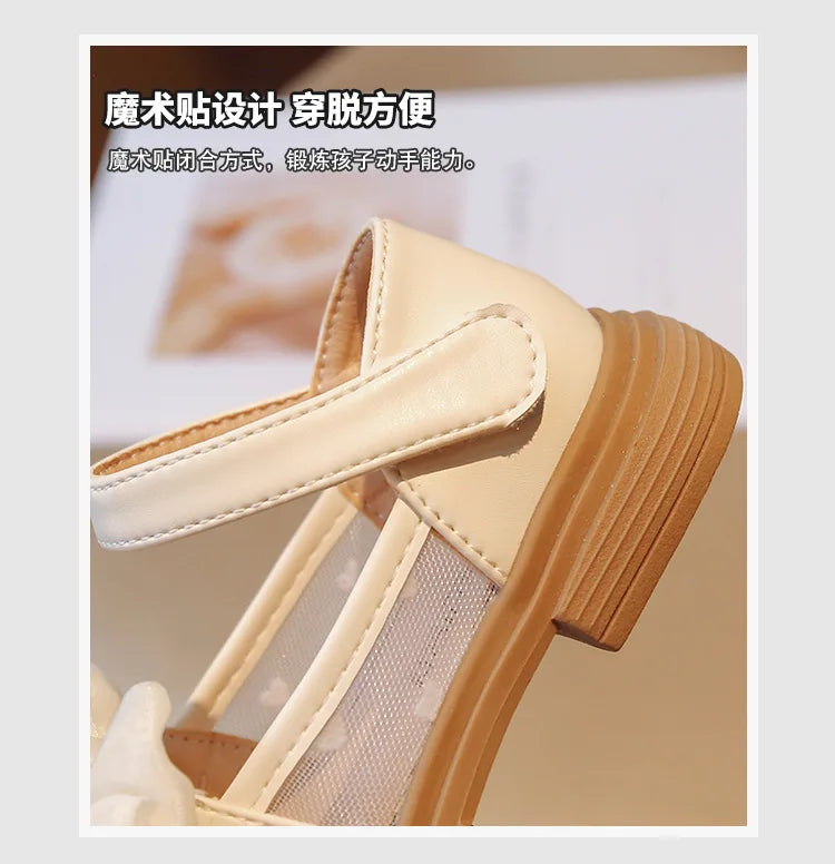 Girl Walking Shoes for Baby Girls Soft Bottom Casual Shoes Spring Autumn Bow Round Toe Princess Dress Soft Sole Non-slip Shoes