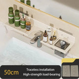 Washroom Faucet Sink Wall-mounted Punch-free Organizer In Front Of The Mirror Bathroom Shower Gel Storage Shelf