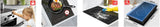 NOXTON Ceramic Hob, Built-in 2 Zone Electric Hobs 29 x 52cm Noise-free Auto Shut-off Safe Lock Heat Indicator Black Glass Panel