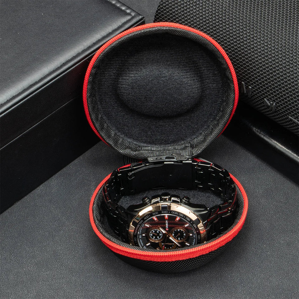 Travel Case Portable Storage Box for Single Watch Shock and Impact-resistant for Wristwatches Smart Watches Accessories