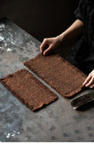 Tea mat, pure handmade plant table runner, pure cotton, thick coarse dry soaking, retro wabi-sabi tea ceremony accessories