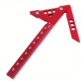 Woodworking Circle Center Scribe 45/90° Center Measuring Tool Line Gauges Aluminum Center Scribe Carpenter Ruler Measuring Tool
