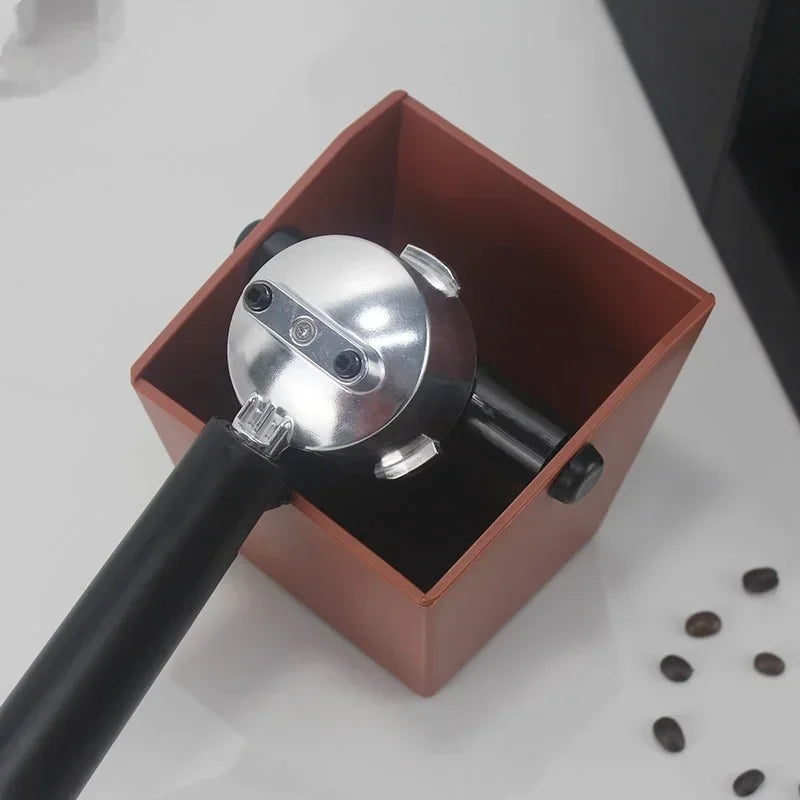 Coffee Knock Box Espresso Grounds Container Coffee ABS Bucket Anti Slip Powder Beveled Residue Barista Accessories Maker Tools