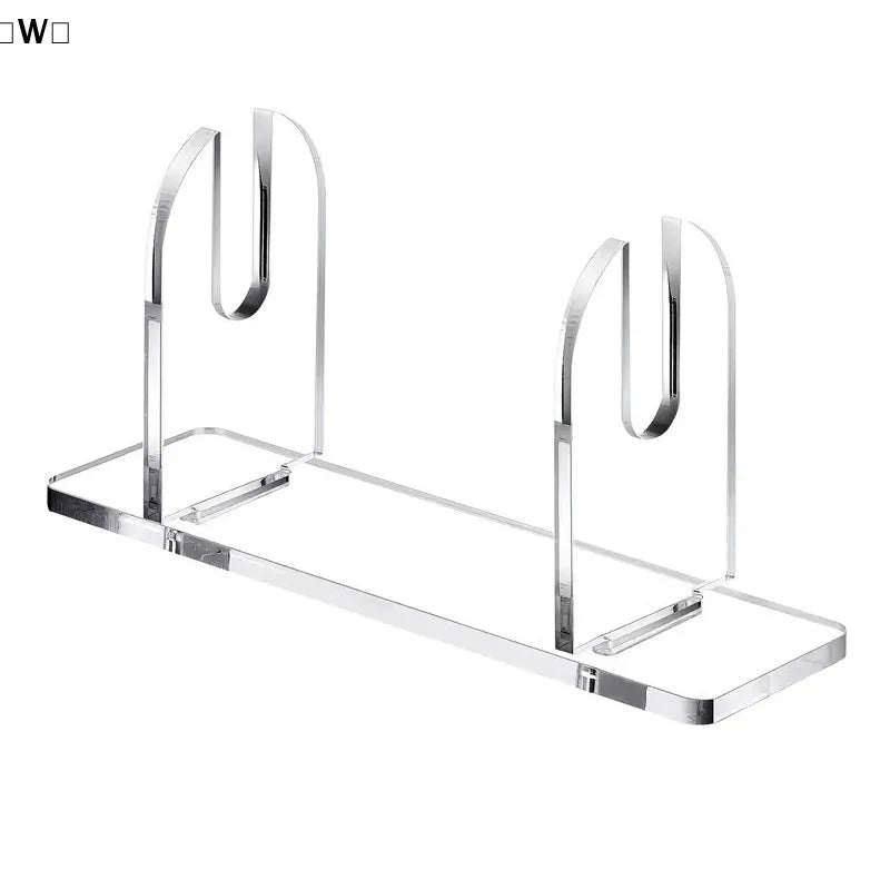 〔W〕1/2pcs Acrylic Fan Display Stands Foldable Fan Stand Holder Space-Saving Desk Organizer For Japanese & Chinese Hand Fans