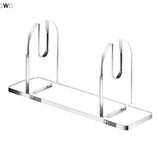 〔W〕1/2pcs Acrylic Fan Display Stands Foldable Fan Stand Holder Space-Saving Desk Organizer For Japanese & Chinese Hand Fans