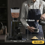 High Precise Modern Coffee Powder Grinder Machine 64mm Flat Burr Grinder Moledora De Cafe