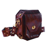 Punk Retro PU Waist Bag Casual Small Square Hip Packs For women's Crossbody Cross Multi-function Outdoor Leg Phone Pouch NEW