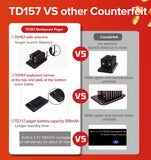 RETEKESS TD157 Restaurant Pager System Pagers 984ft Long Range Beepers for Food Truck Bars  Food Court No Vibration Mode