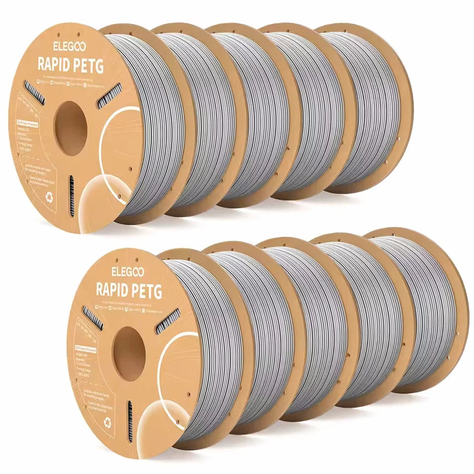 ELEGOO Rapid PETG Filament 1.75mm 1KG,High Speed 30-600mm/s 3D Printer Filament 1kg Fits for Most FDM 3D Printers