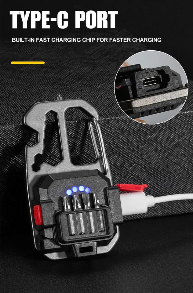 Ultra Small Mini LED Light Small Flashlight Keychain Light Strong Light Ultra Light Portable Flashlight