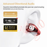 QCY T33S Open Ear Earbuds Crossky C30S Ultra-Comfort Clip On Ear Buds Wireless Bluetooth 6.0 LDAC Hi-Res Audio 40H Earphones