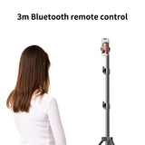 200/170/150/55cm Selfie Tripods Aluminum Light Stand For Phone Stand Mount Digital Camera Tripod With Clip Bluetooth Controller