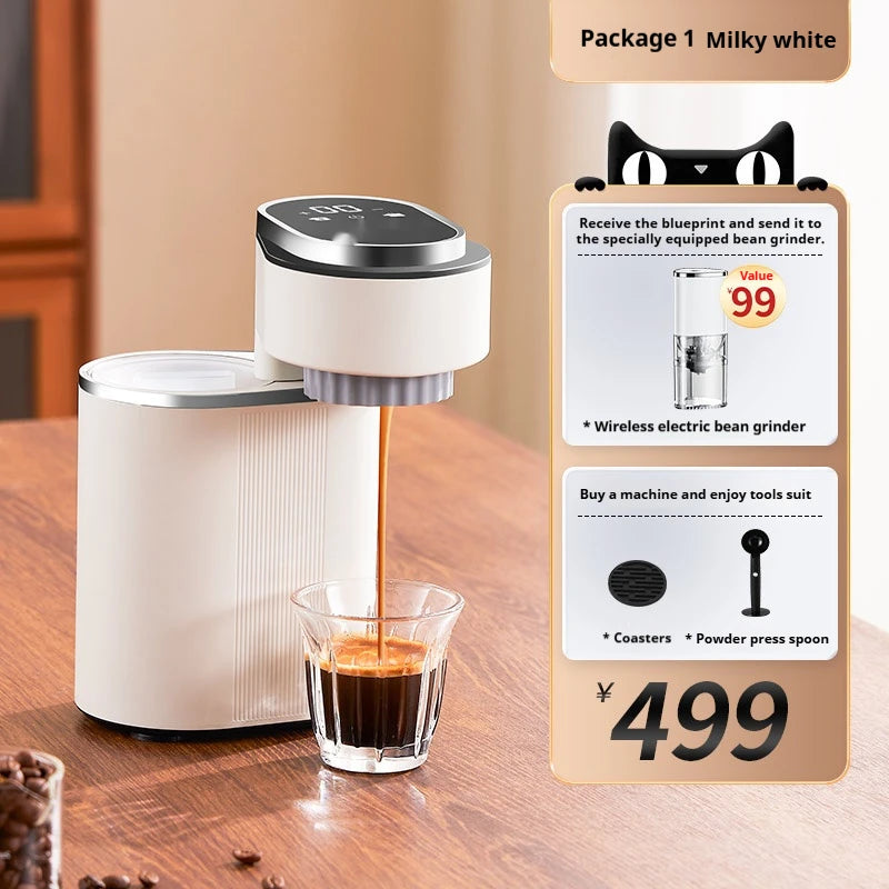 Compact Semi-Automatic Coffee Machine - Perfect for Espresso and American Coffee at Home
