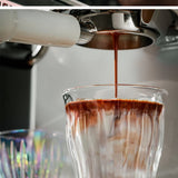 MUVNA Glass Coffee Cup 100ml 160ml 220ml 320ml Espresso Cups Coffee Accessories Anti-Scald Coffee Mugs Glass Transparent Gray
