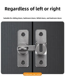 1pc Security Door Lock Handle Commercial Residential Grade Anti-Pick Lock with Adjustable 90°/180° Slide Indoor Outdoor Use