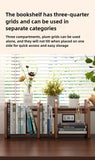 Solid wood bookshelf, desk shelf, desktop finishing, Nanzhu simple vertical table, small retractable storage shelf