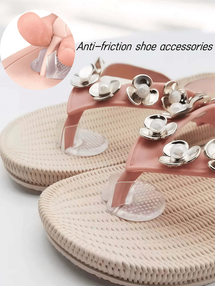 10 pairs Soft flip Flop Gel Cushions Pad Toe Protectors for Thong Sandal lnserts Guards insoles Shoes Grip Pads Metatarsal Pad