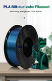 KINGROON Silk Dual-color PLA Filament 3D Printer 1.75mm 11/22 lbs Silk PLA Filament Plastic Materials 3D Printing Special Color