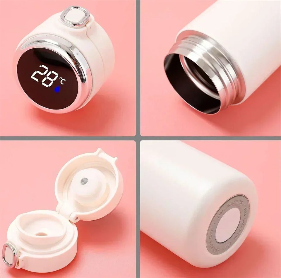 Smart Flip Lid Stainless Steel Thermos with Temperature Display Light Luxury Portable Mini Insulated Cup coffee travel mug