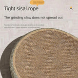 16.14x12.2x3.93 Sturdy Pet Sleeping Mat For Indoor Cat Bed 2 in 1 Scratcher Mat Cat Bed Oval Cat Scratcher Pad