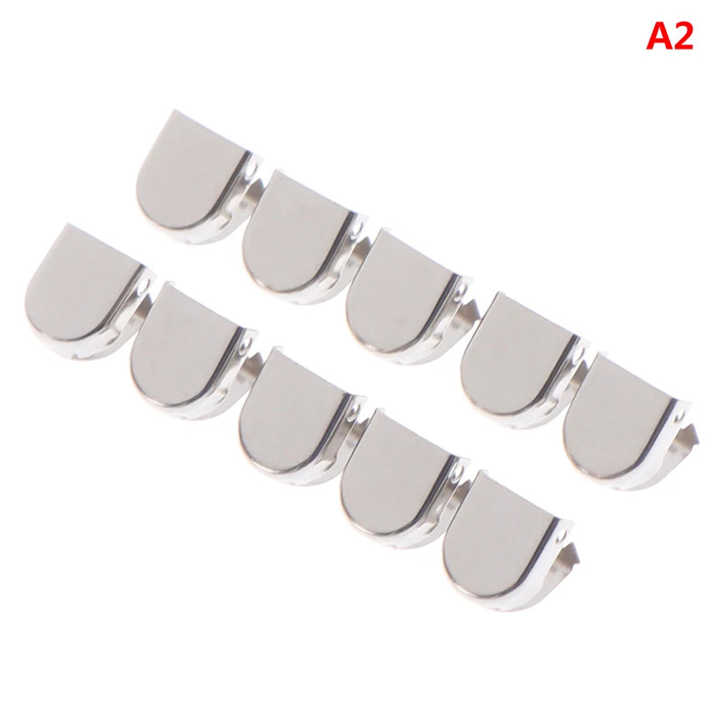 10PCS Metal Shoelaces Tips Head No Tie Shoelaces Metal Lace Lock DIY Sneaker Kits
