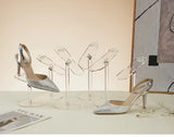 Shoe Display Stand Clear Acrylic High Heels Display Props Shopping Mall Window Counter Shoe Stand Shoe Support Shoe Rack Riser