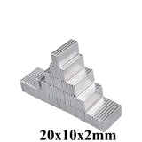 20x10x2mm  Block Rectangular Magnets  20x10x2 mm For Home Refrigerators, Offices DIY 20x10x2 mm