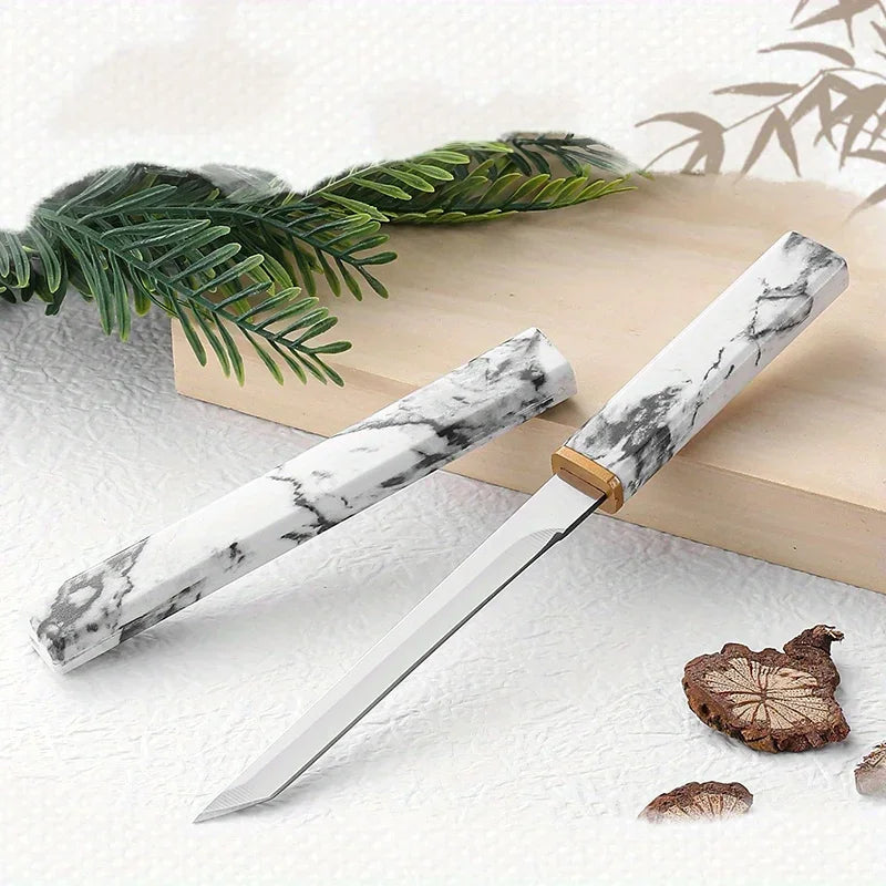 Fruit Knife Stainless Steel Home Portable Knife, M390 Multifunctional High Hardness Straight Knife Sharp
