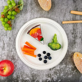Commercial Bulk Dinner Plates, Thick & Leak Resistant. 50 Pcs, 9 Inch/23cm, Cost Effective