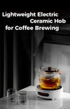 IKAPE Espresso Moka Pot and infrared ceramic hob Set,220V With Temperature Control Stovetop Espresso Machine For Coffee Lover