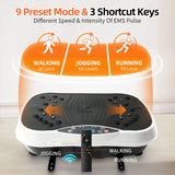 Vibration Plate Exercise Machine Portable Fat-Burning Machine Weight Loss 220 lbs Full-Body Workout Shaker BT Remote Control