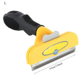 Pet Hair Remover Comb for Dogs Cats Non-Self Cleaning Deshedding Brush for Small Large Breeds Grooming Cleaning Pet Supplies
