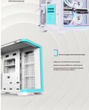 WJCOOLMAN Sky Ceiling PLUS ATX curved glass sea-view room computer case Supports 360-degree water cooling