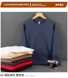 Customizable Thick Sweatshirt for Man Women Plain Hoodie Sweater Autumn Winter Fleece Sweatshirts Logo Original Design
