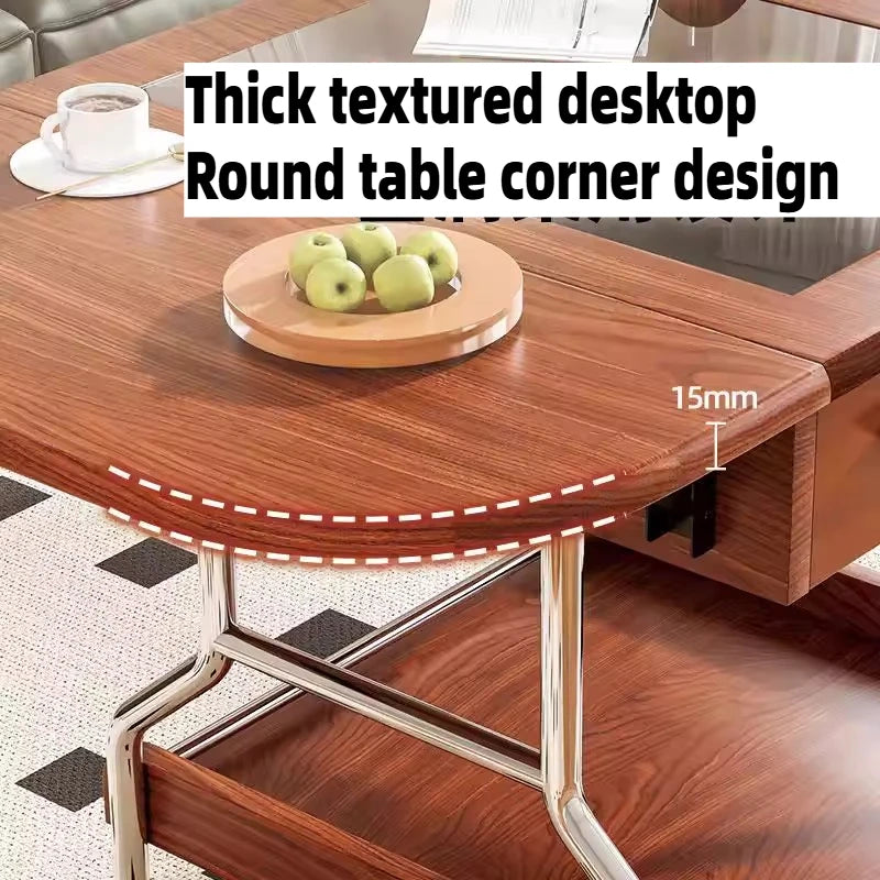 Living Room Coffee Tables Mobile Hotel Small Trolley Balcony Folding Side Table Auxiliary Lounge Center Furniture For Rooms