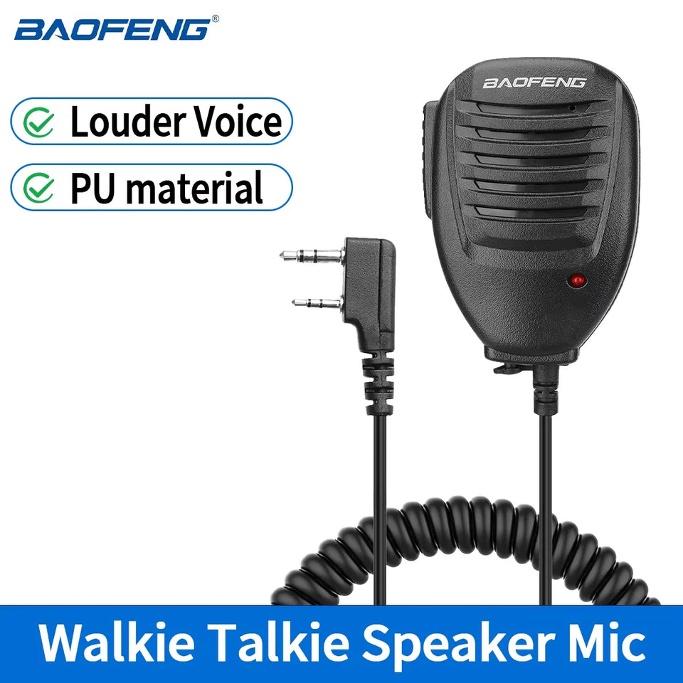 Baofeng BF-780 Dual PTT Remote Shoulder Walkie Talkie Speaker Microphone Mic For UV-5R BF-888S 5RH 21 PRO Quansheng UV-K5 UV-K6