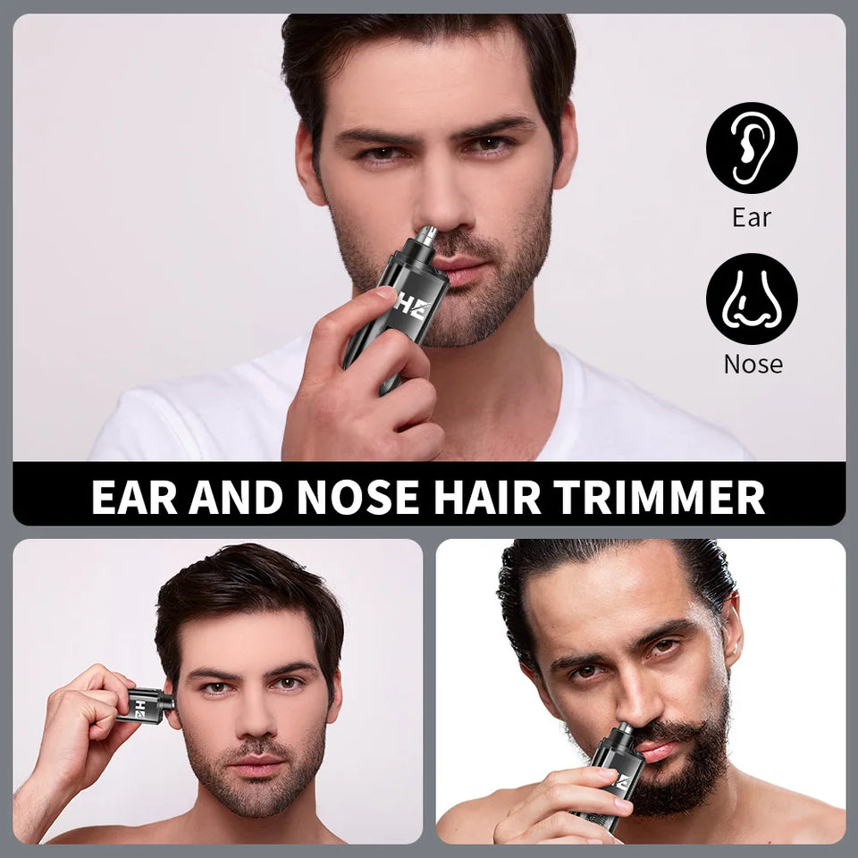HIENA Electric Nose Hair Trimmer Mini Pocket Nose Ears Hair Eyebrow Trimmer for Men Rechargeable Clipper ﻿home appliance
