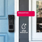 IP66 Waterproof Tuya Wifi Fingerprint Smart Door Lock Outdoor Gate TTLock Bluetooth Password Card Electronic Rim Lock For Home