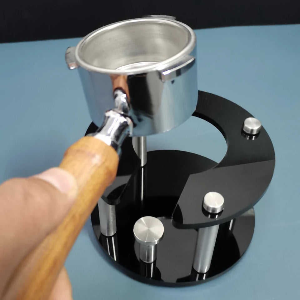51/54/58mm Coffee Portafilter Holder,Espresso Tamper Stand, Espresso Holder Fits 51/54/58mm Portafilters(Only Sell Stand)