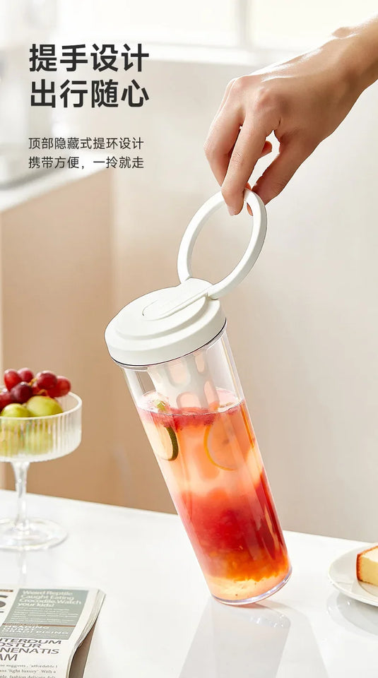 1L cold brew coffee maker manual cold water coffee maker and high capacity water bottle summer portable juice tea coffee kettle