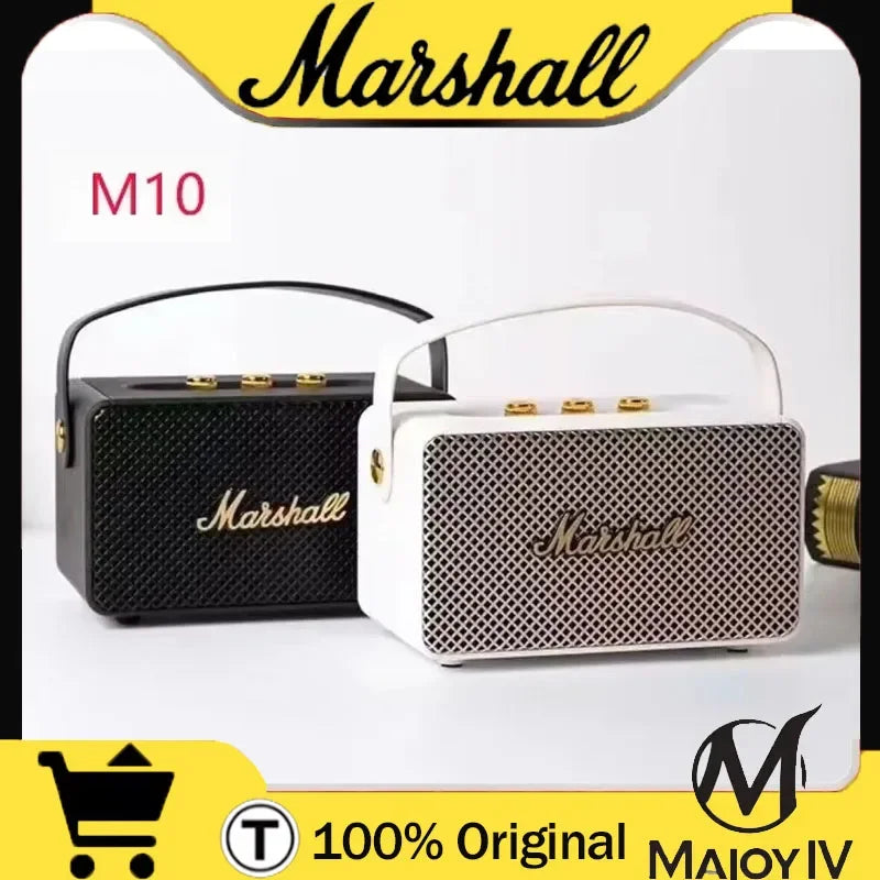 Marshall M10 Wireless Bluetooth Speaker Stereo Bass Outdoor Portable Speaker Subwoofer Classical Music Player Indoor Speak