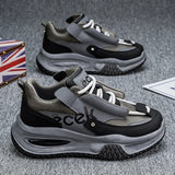 Chunky Sneaker Plus Size 45 46 47 48 Men Designer Sport Shoes Fashion Casual Leather Fabric Height Increased Flat Platform Shoes