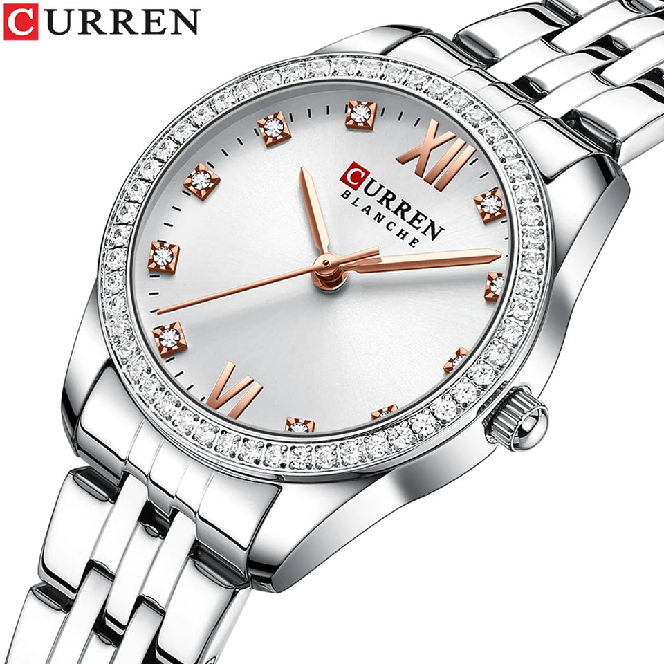 New stock! ! Women Bracelet Watches Steel belt Love Steel belt Rhinestone Quartz Wrist Watch Luxury Fashion Watch for women