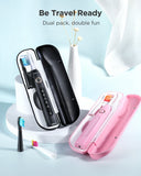 Fairywill Sonic Electric Toothbrush FW-D7 set USB Charge Toothbrushes case for Adult with tooth brush Heads 5 Mode Smart Time