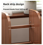 Solid wood bookshelf, desk shelf, desktop finishing, Nanzhu simple vertical table, small retractable storage shelf