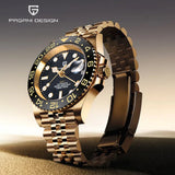 2025 PAGANI DESIGN New PD-1662 V5 Men Mechanical Watches Luxury Ceramic Bezel Automatic Watch 100M Waterproof GMT Watch for Men